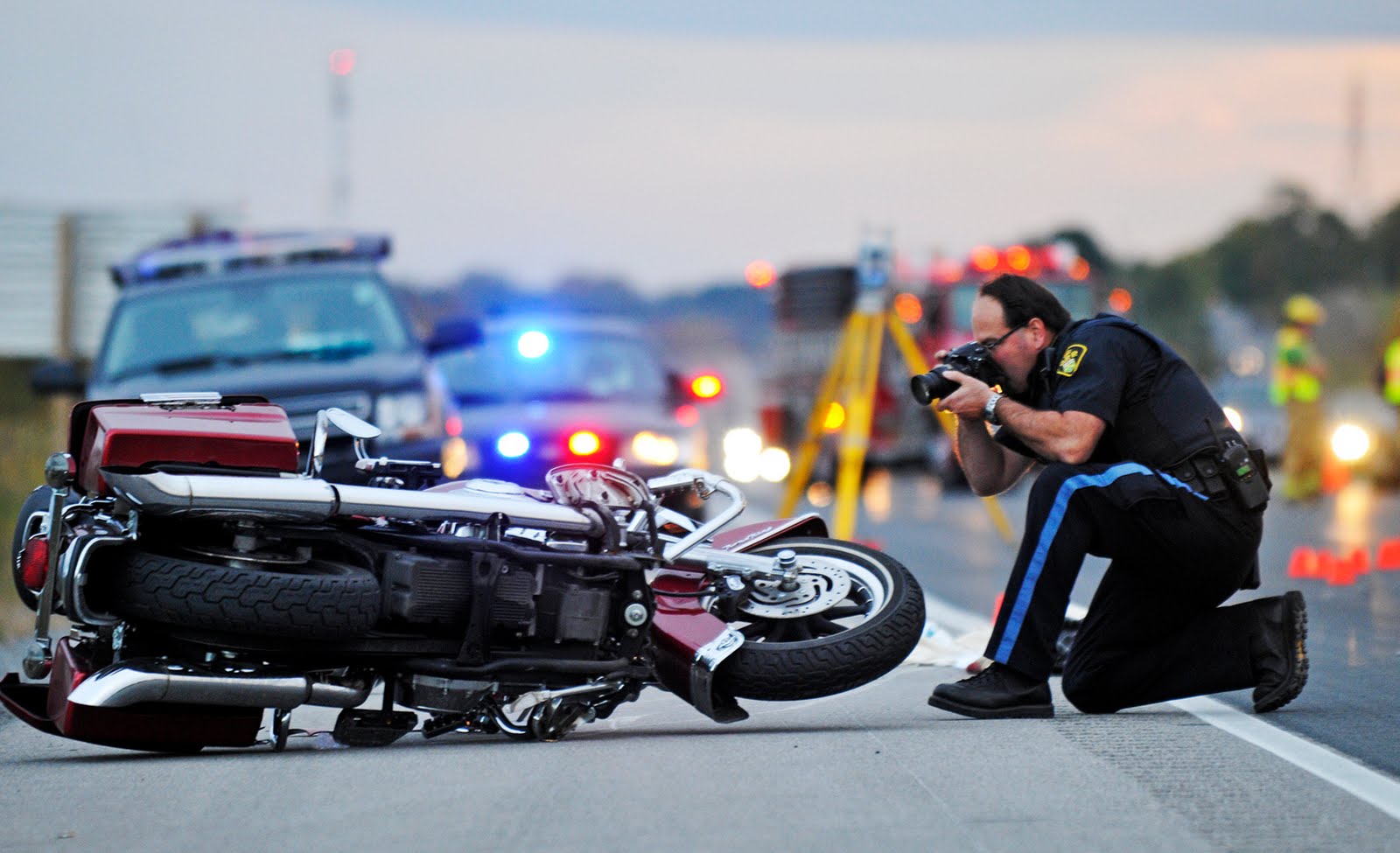 Motorcycle accident crash